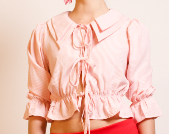 peach orchid top