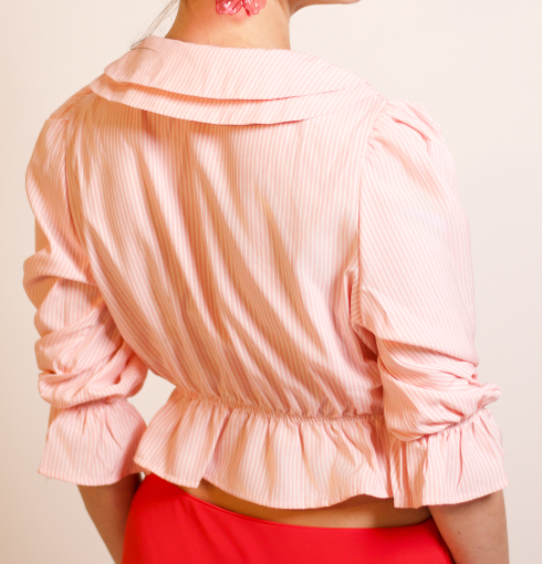 peach orchid top