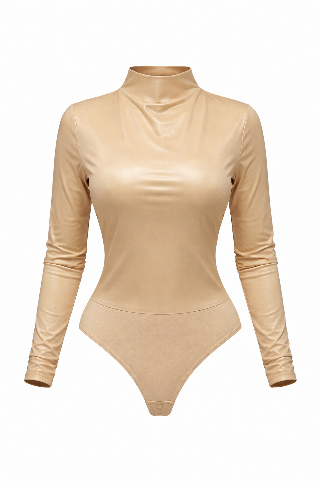 Caramel Ice Mock-Neck Bodysuit