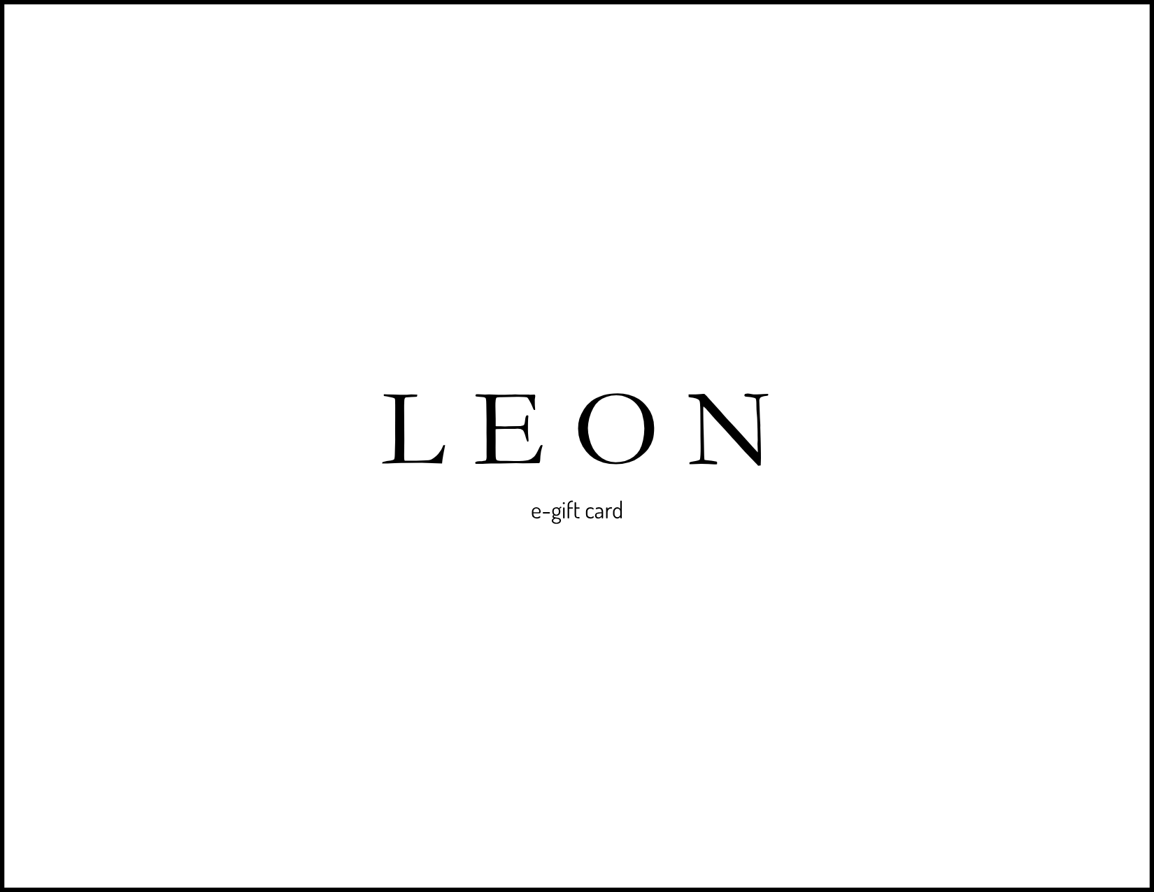 Leon e-gift card